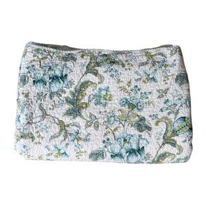 ARTISAN de LUXE Reversible Cotton Striped Floral Quilt Queen